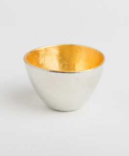 Nousaku Gold-Lined Tin Sake Cup