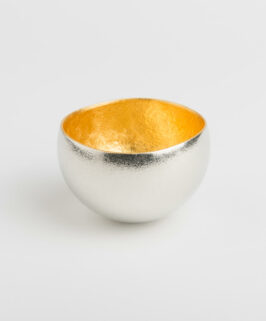 Nousaku Gold-Lined Tin Sake Cup Yure